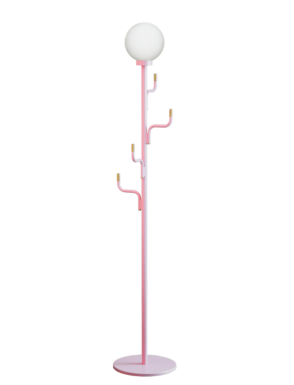 BIG DARLING floor lamp & hanger Bubblegum pink