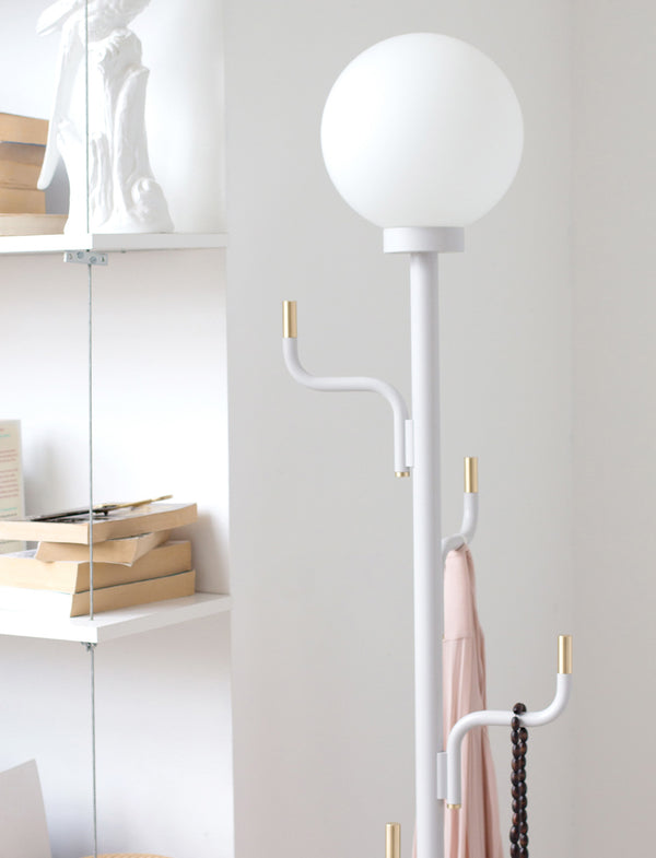 BIG DARLING Floor lamp & hanger Cottoncandy White