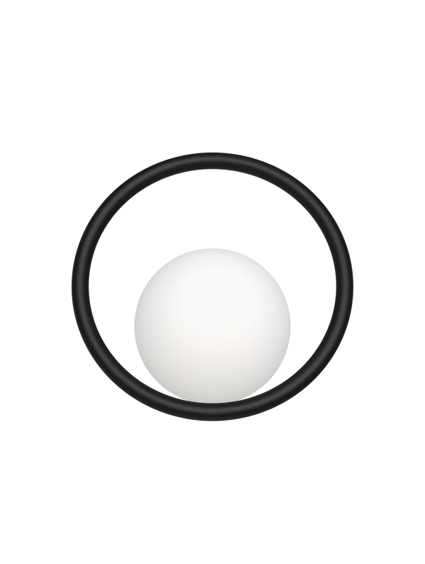 HULA HOOP  Wall lamp Ninja Black