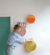 DIAGONAL PANIER MURAL ROSE 