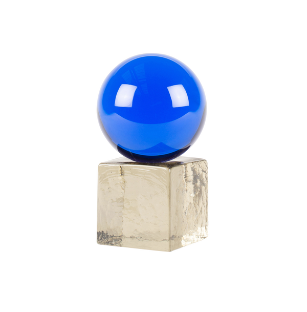 OH MY Mini-Glas-Skulptur Blue & Tourmaline