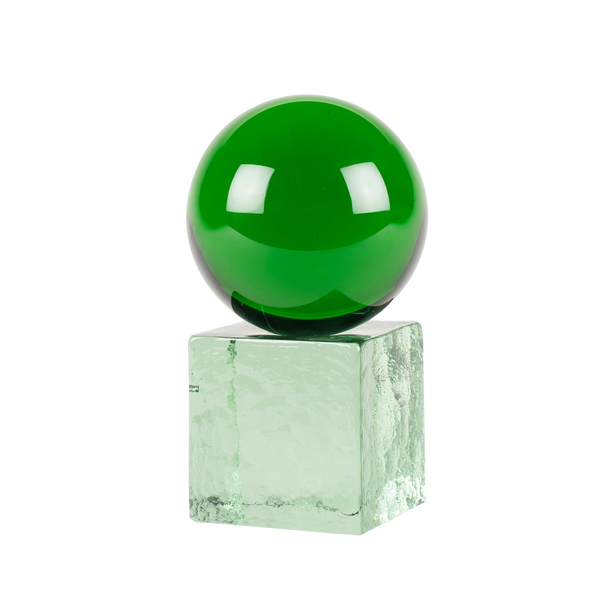 OH MY Mini-Glas-Skulptur Blue & Tourmaline