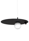 PLUTO BIG pendent in Charcoal Black