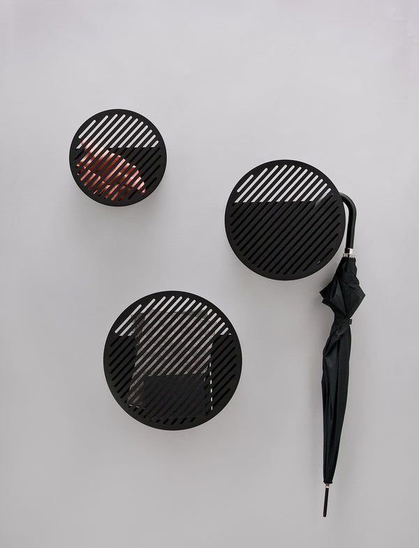 DIAGONAL WALL BASKET BLACK