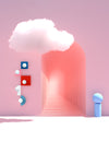 CANDY LITTLE SQUARE L - Wall & Ceiling lamp