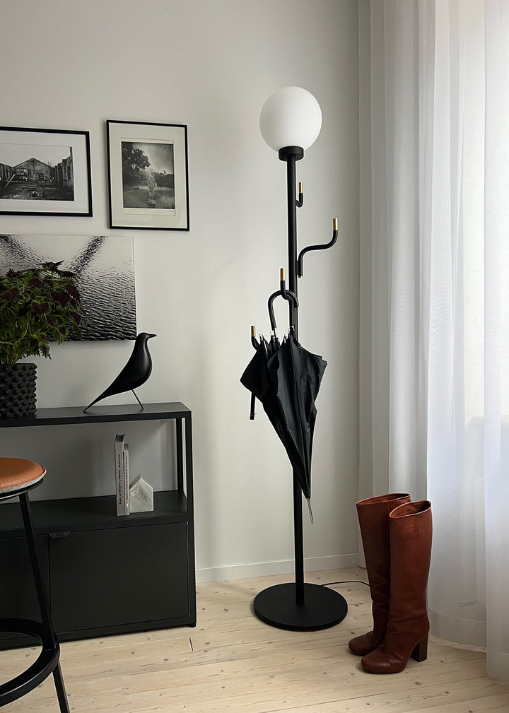BIG DARLING floor lamp & coat rack in one by SWEDISH NINJA