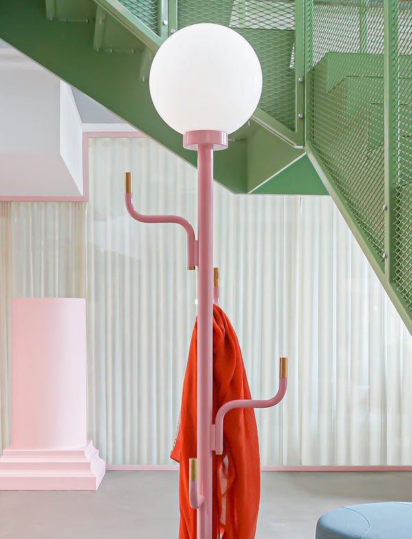 BIG DARLING floor lamp & hanger Bubblegum pink